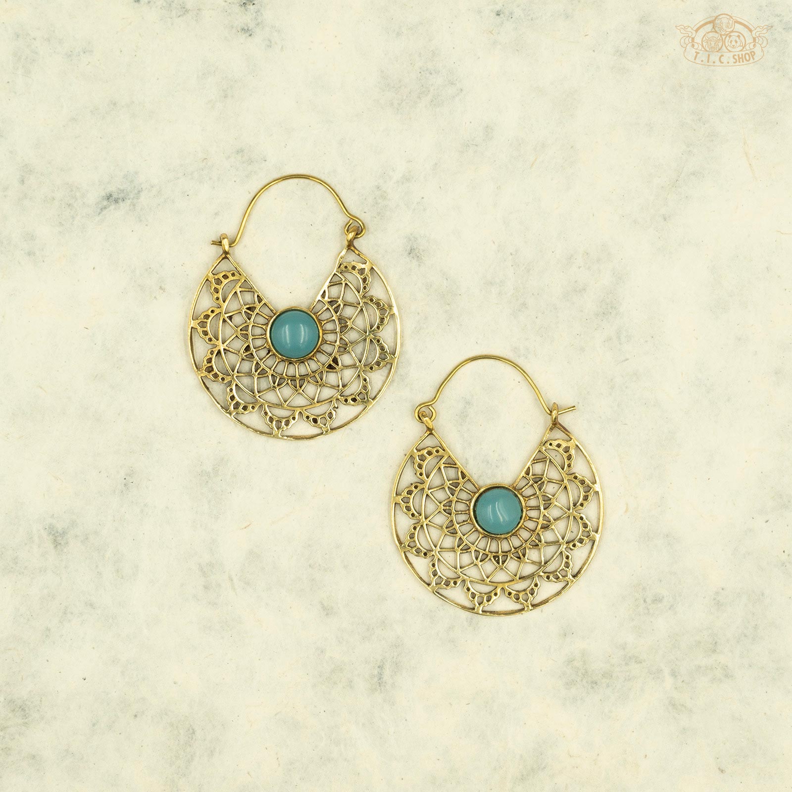 Mandala Indian Style Hoop Earrings