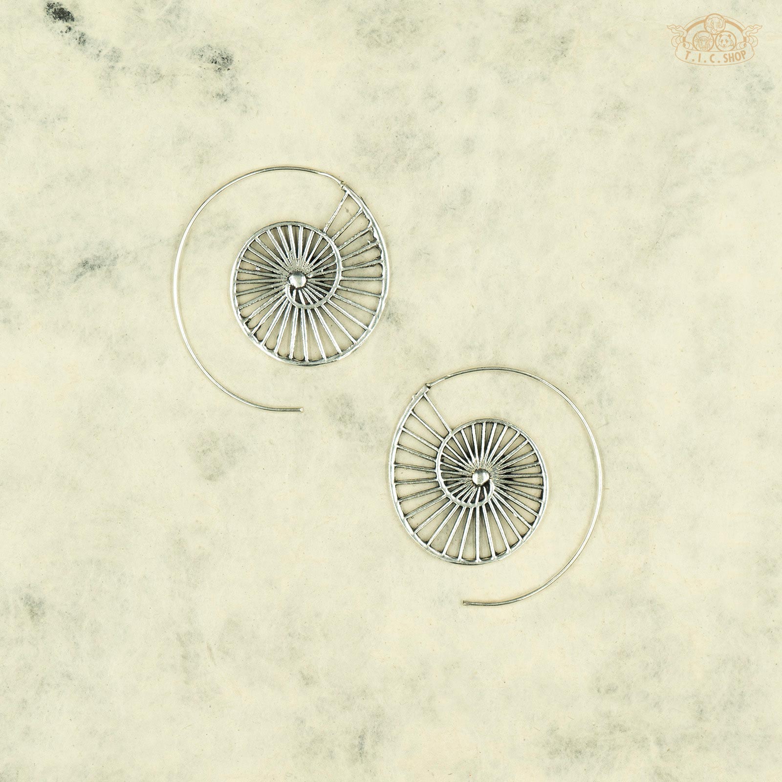 Indian Style Spiral Earrings
