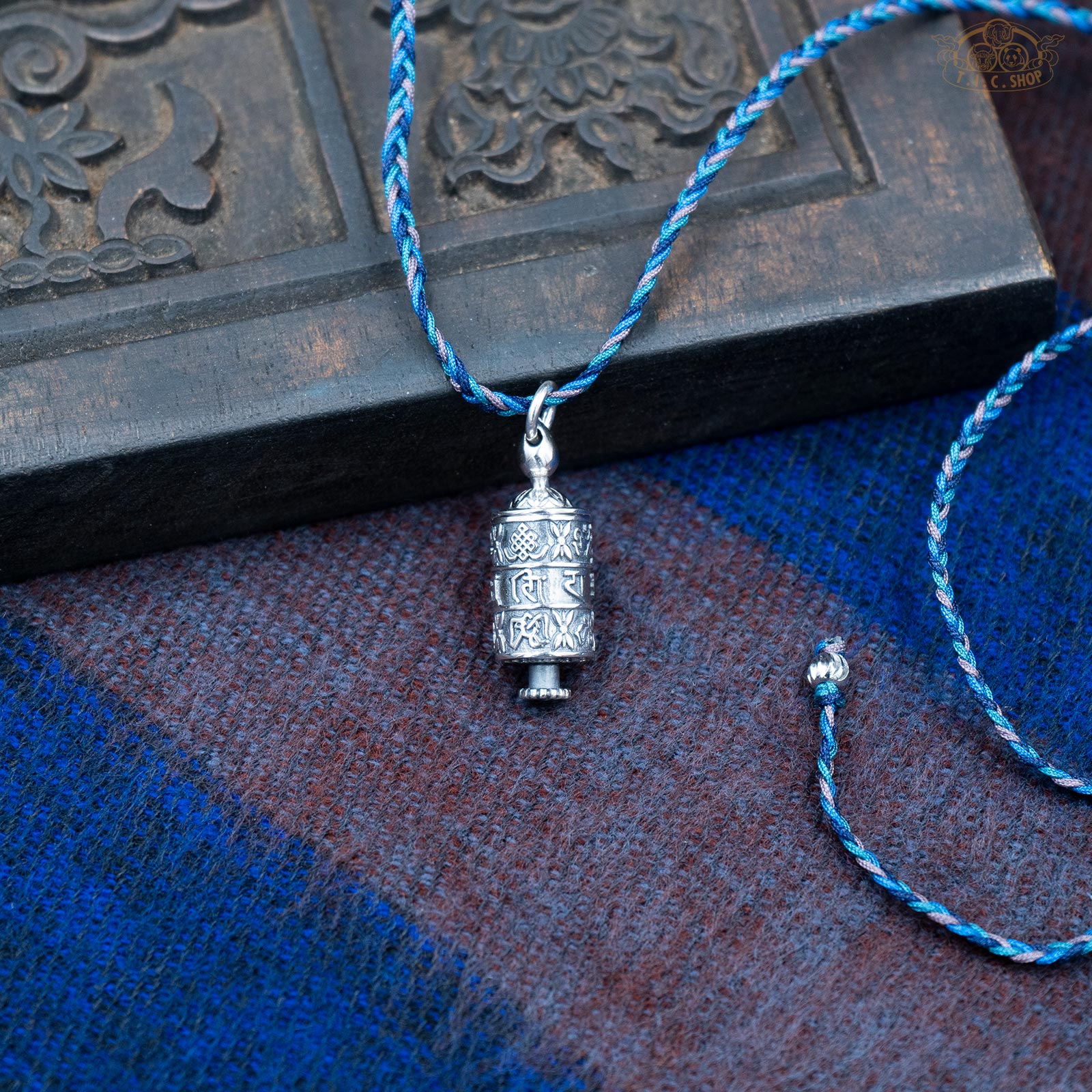 Silver Tibetan Gau Locket Pendant