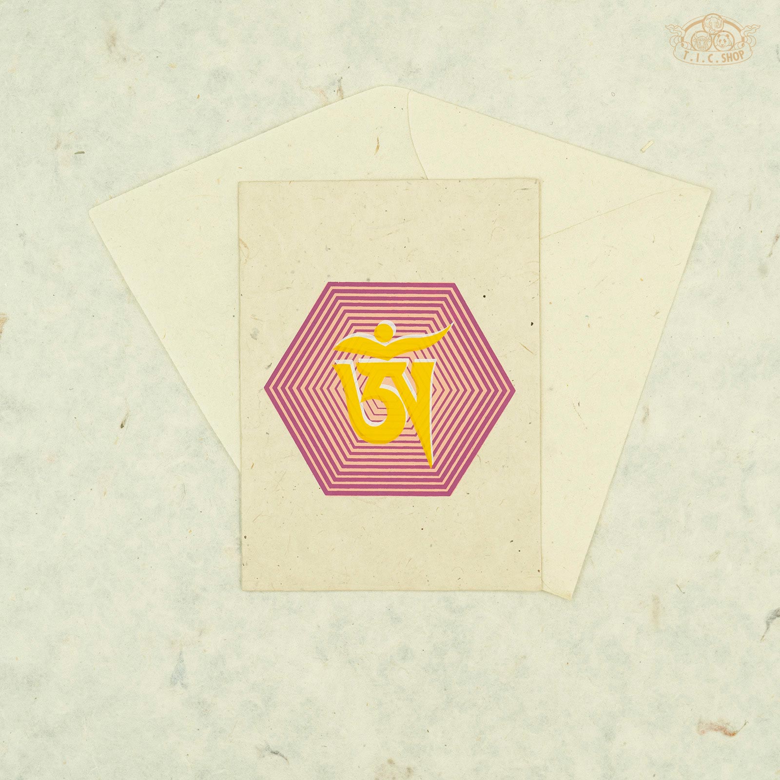 Om Symbol Himalayan Paper Greeting Card
