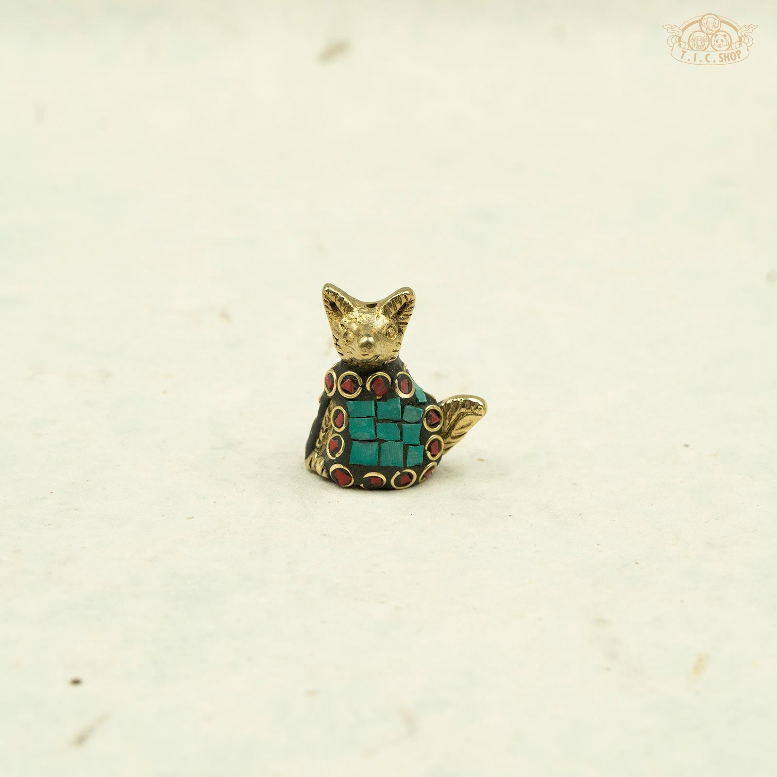 Brass Cat Incense Holder