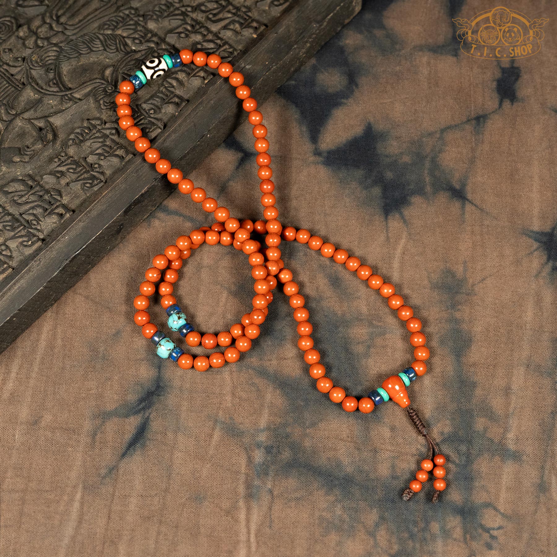 Red Jasper 6mm 108-Bead Traditional Prayer Mala