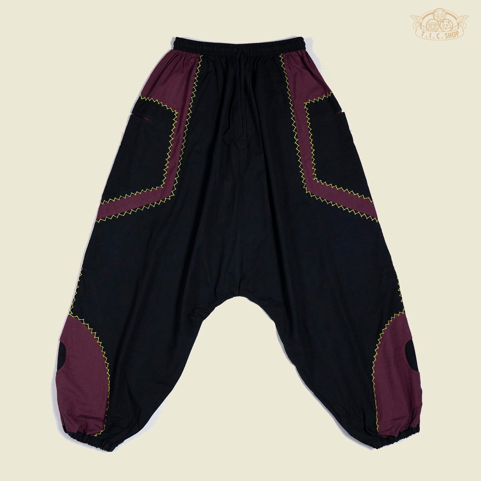 Hand Embroidery Patchwork Harem Trousers