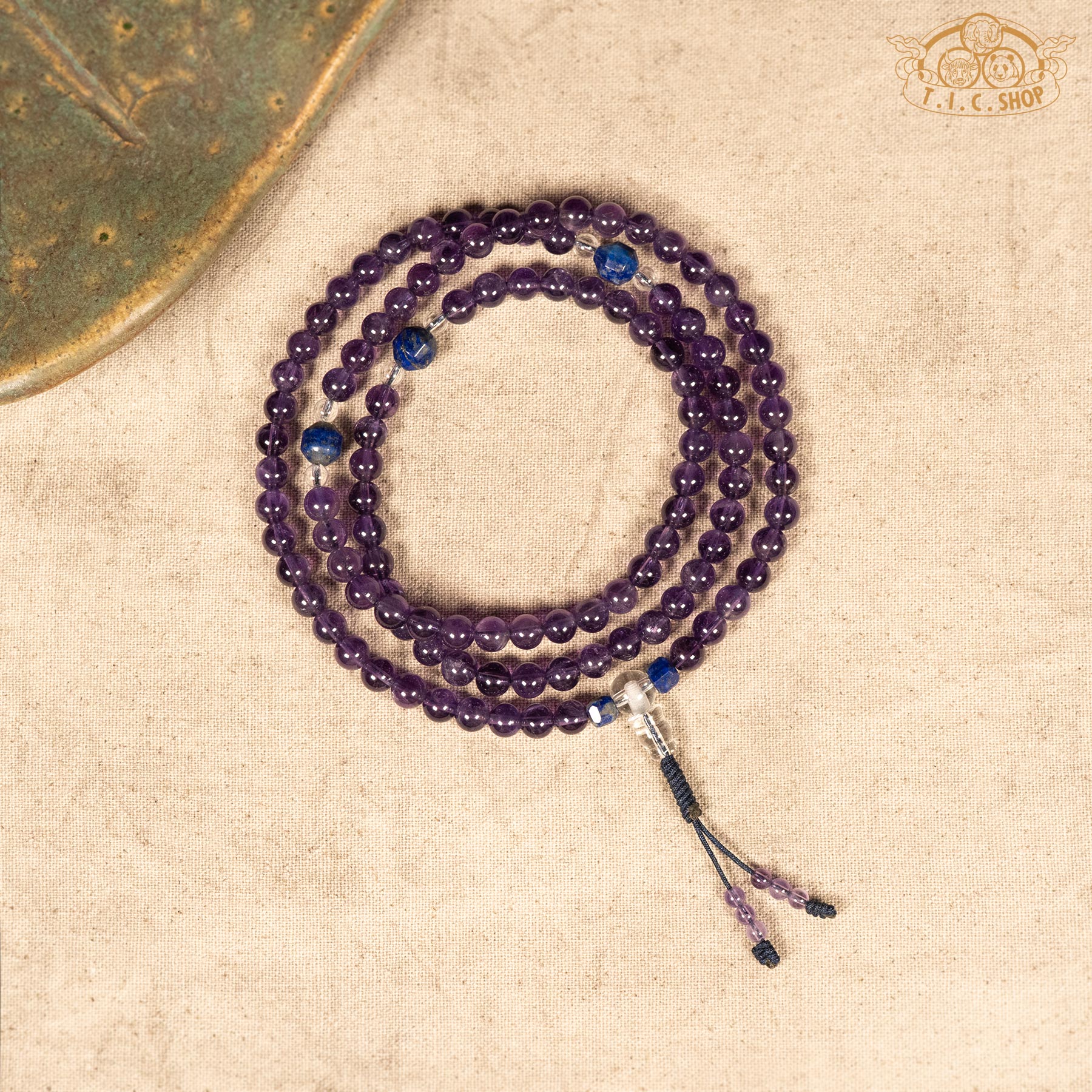 Amethyst 6mm 108-Bead Traditional Prayer Mala