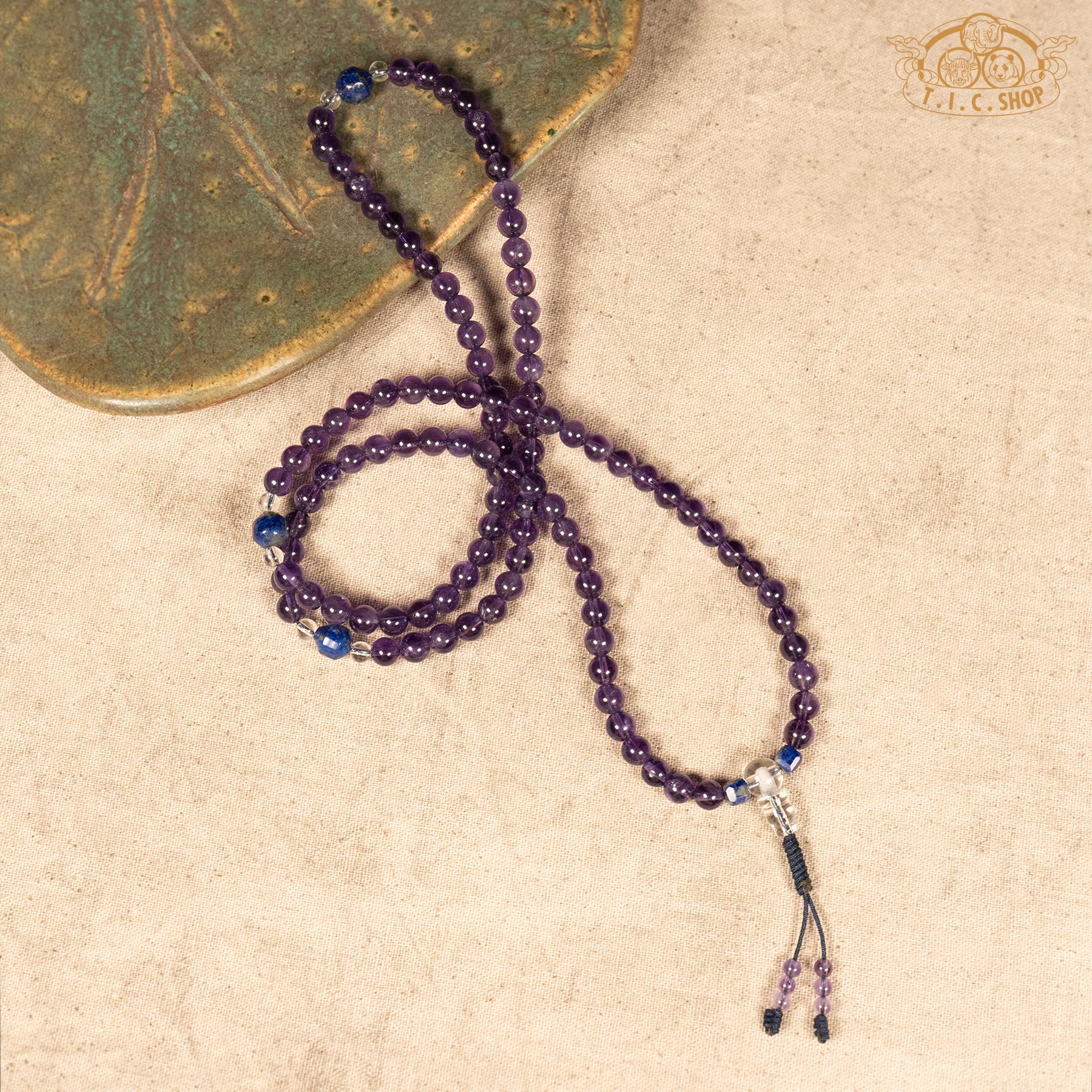 Amethyst 6mm 108-Bead Traditional Prayer Mala