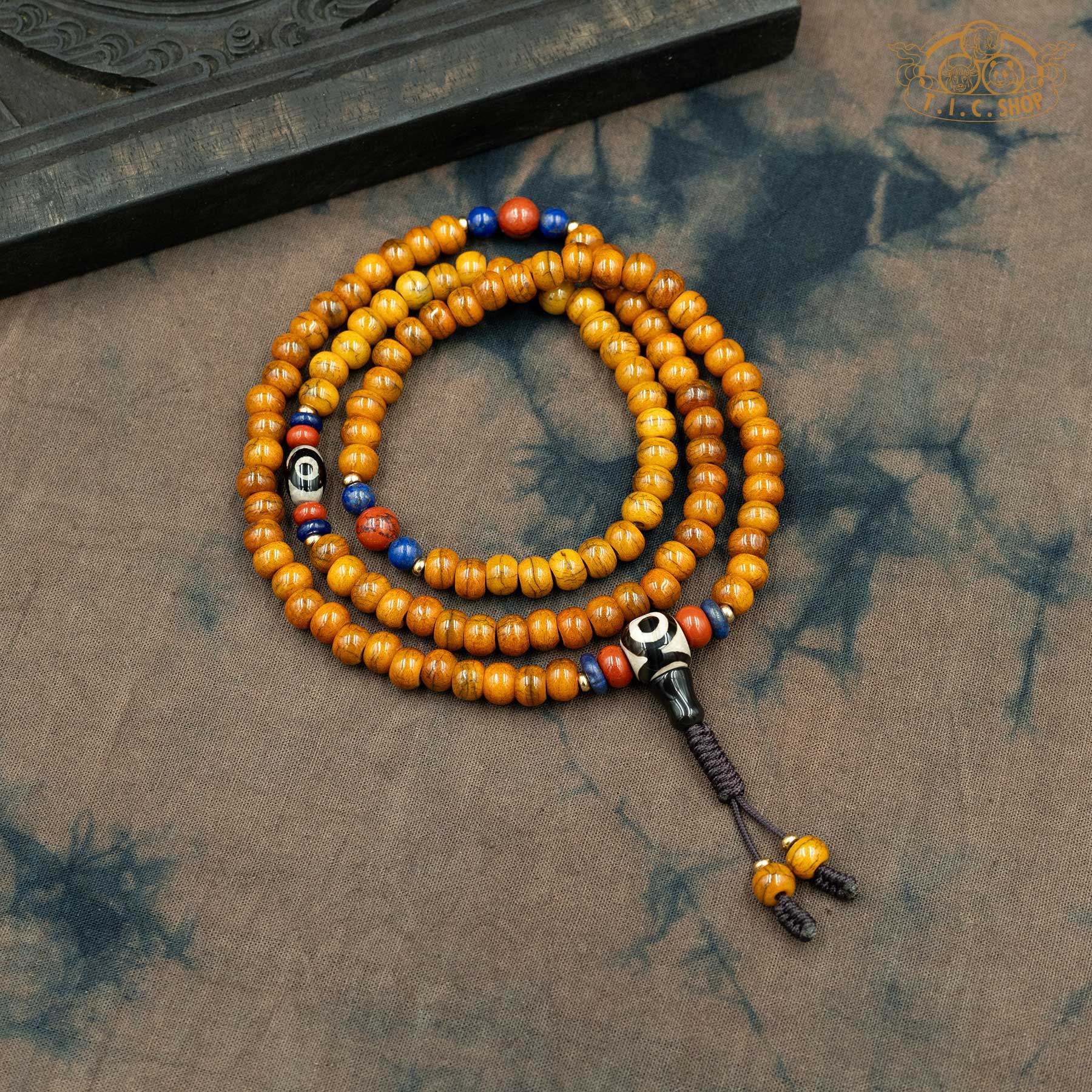 Yak Bone 7mm 108-Bead Traditional Prayer Mala