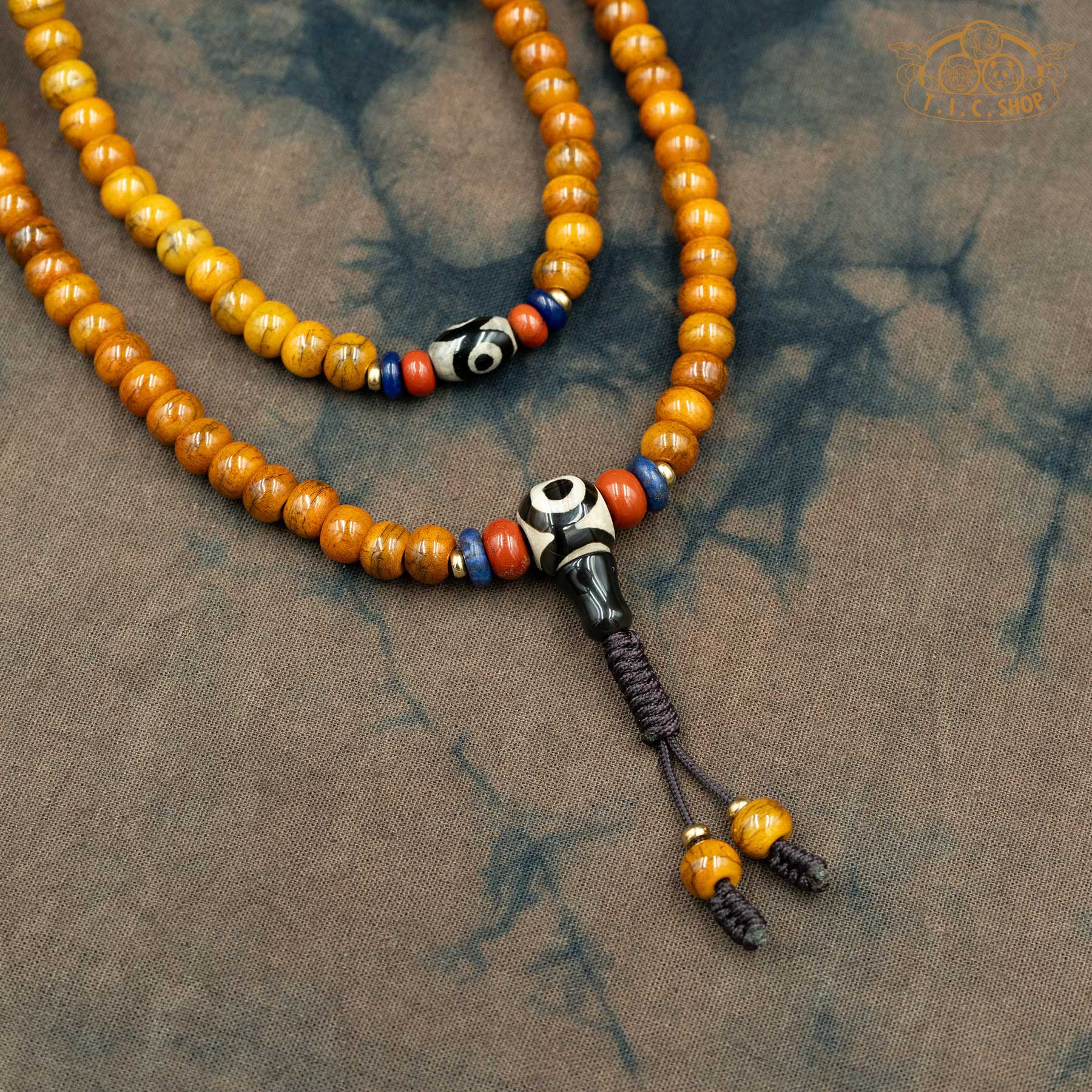 Yak Bone 7mm 108-Bead Traditional Prayer Mala