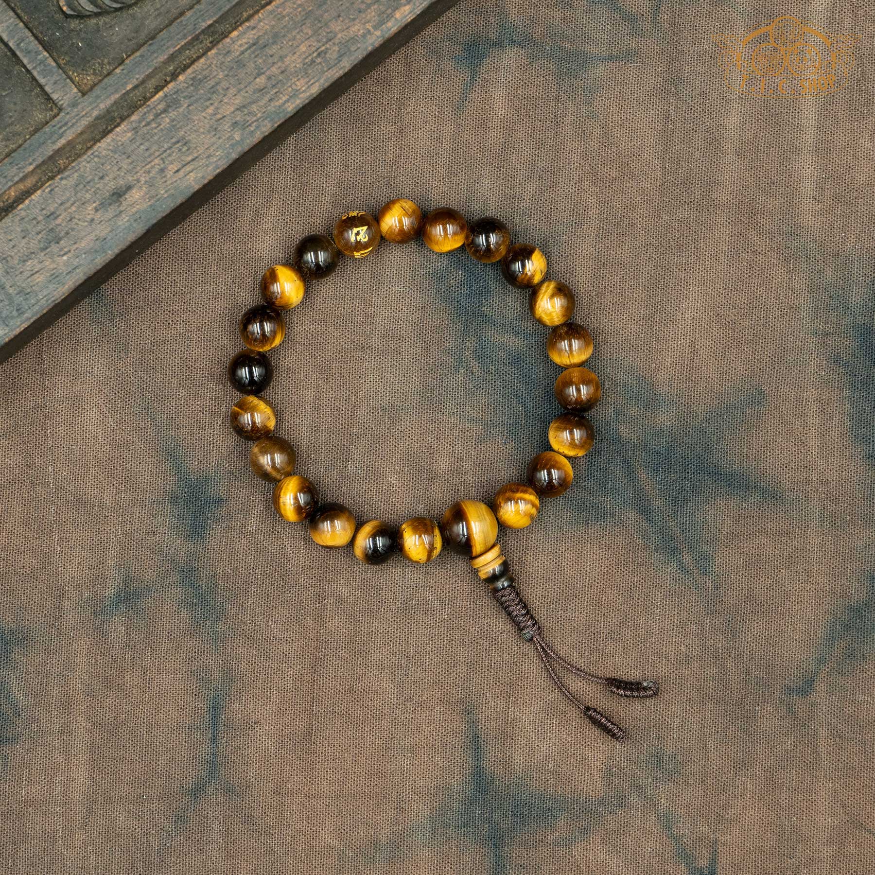 Tiger Eye 8mm Beads Wrist Mala
