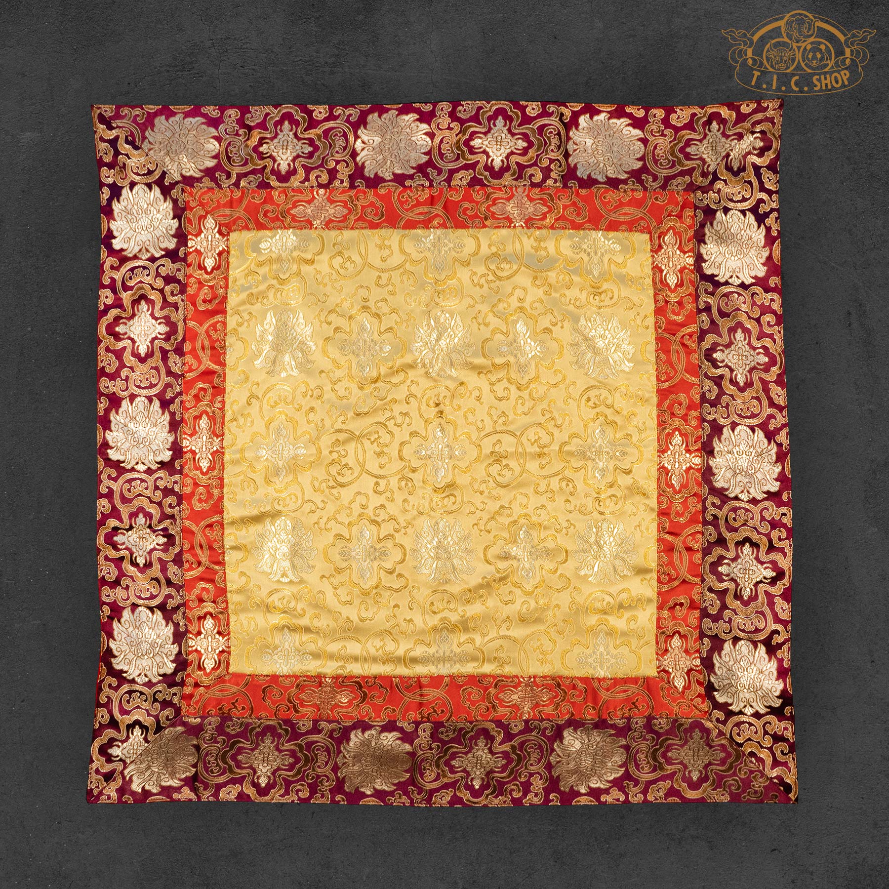 Tibetan Style Brocade Altar Cloth Table Cover 80x80cm