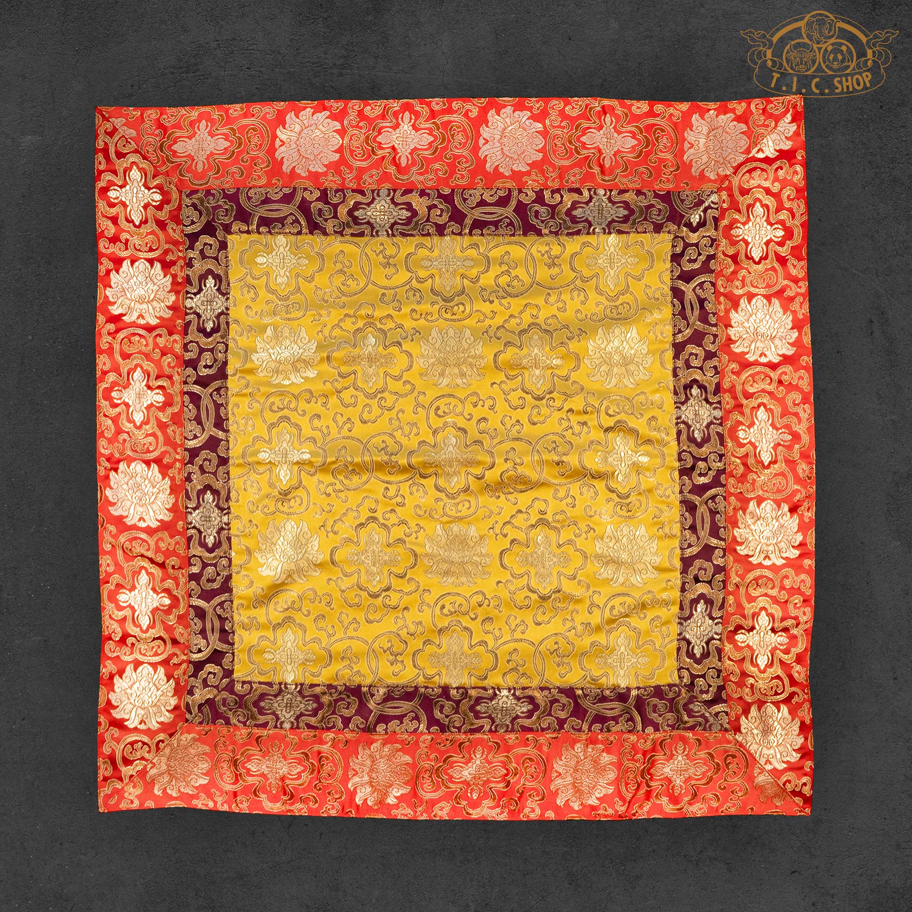 Tibetan Style Brocade Altar Cloth Table Cover 80x80cm