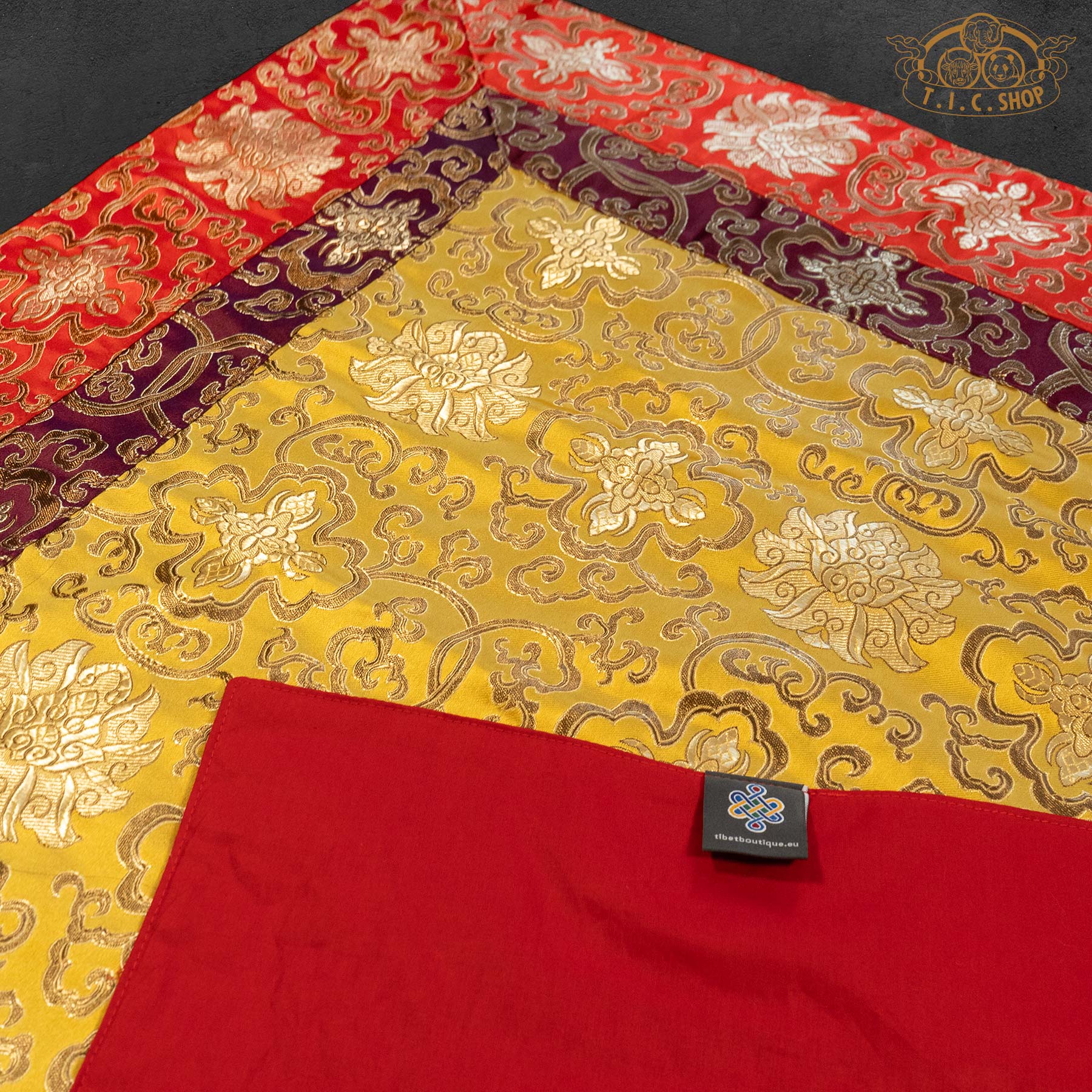 Tibetan Style Brocade Altar Cloth Table Cover 80x80cm