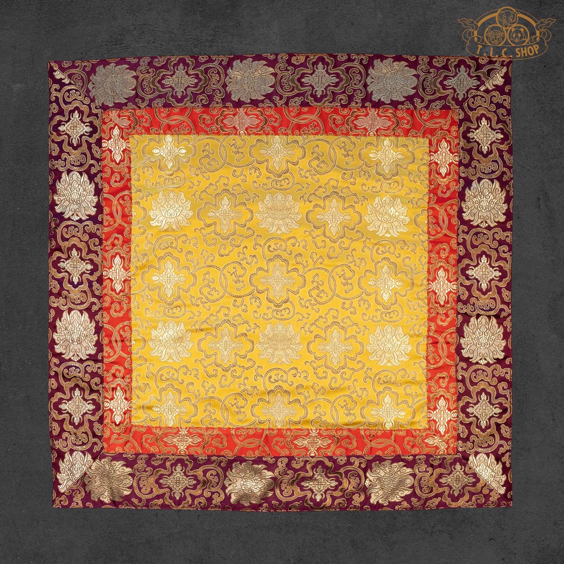 Tibetan Style Brocade Altar Cloth Table Cover 80x80cm