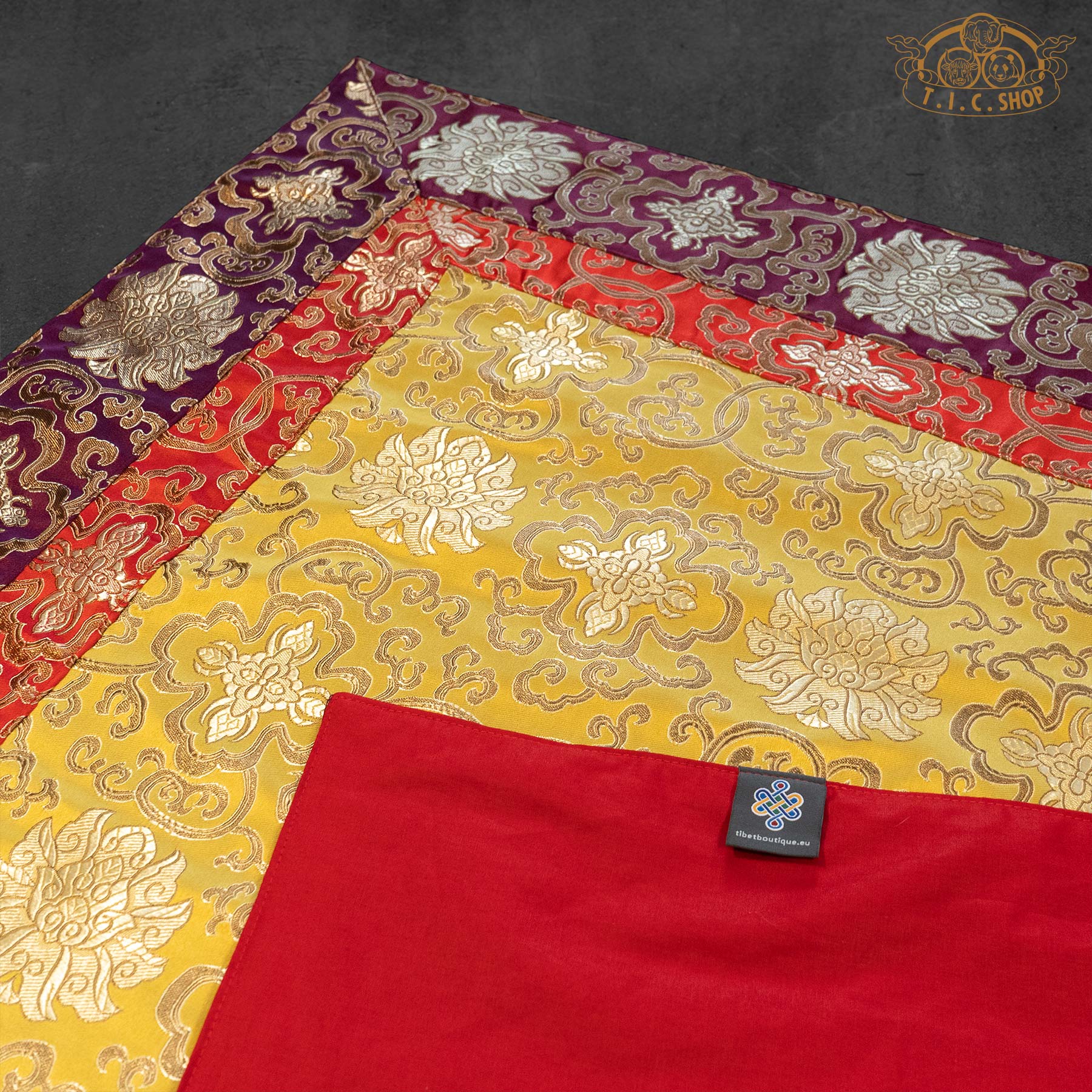 Tibetan Style Brocade Altar Cloth Table Cover 80x80cm