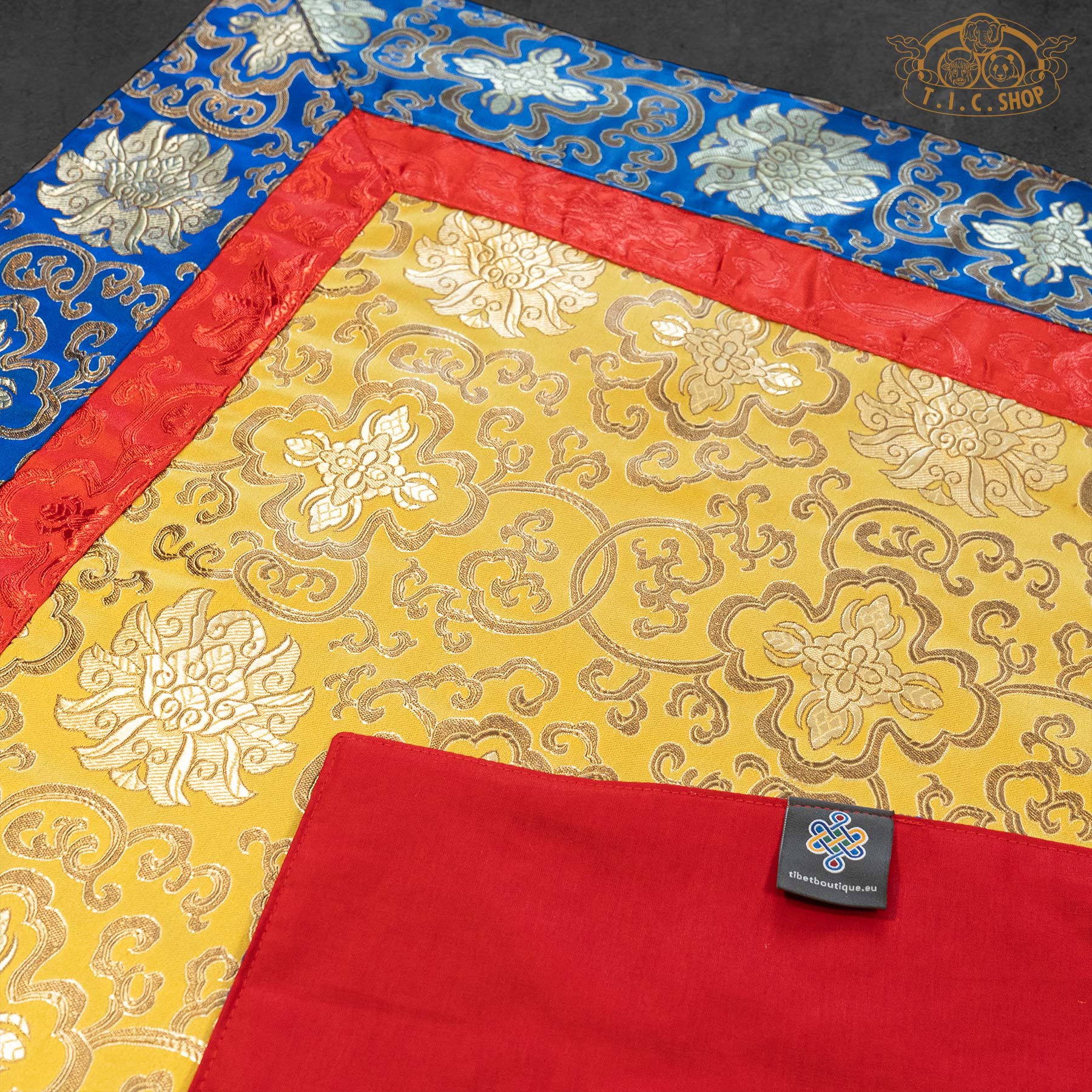 Tibetan Style Brocade Altar Cloth Table Cover 80x80cm