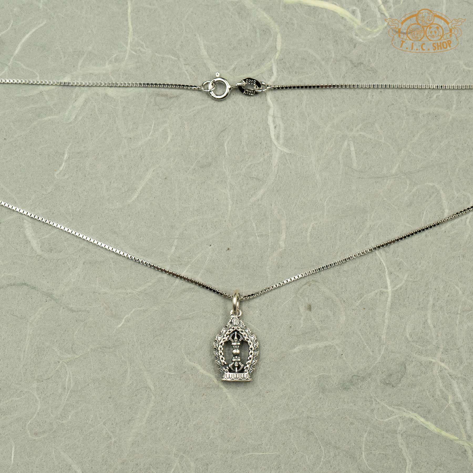 Vajra 925 Silver Pendant Necklace