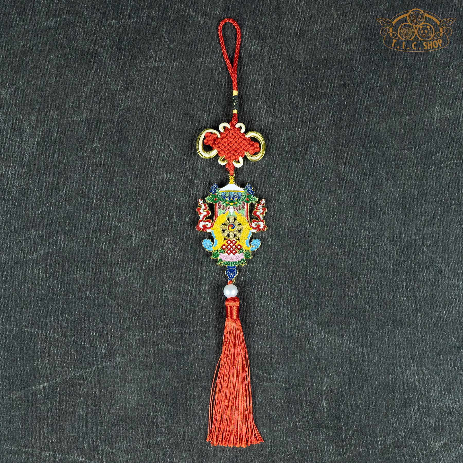 Tibetan Style 8 Auspicious Symbols Blessing Hanging