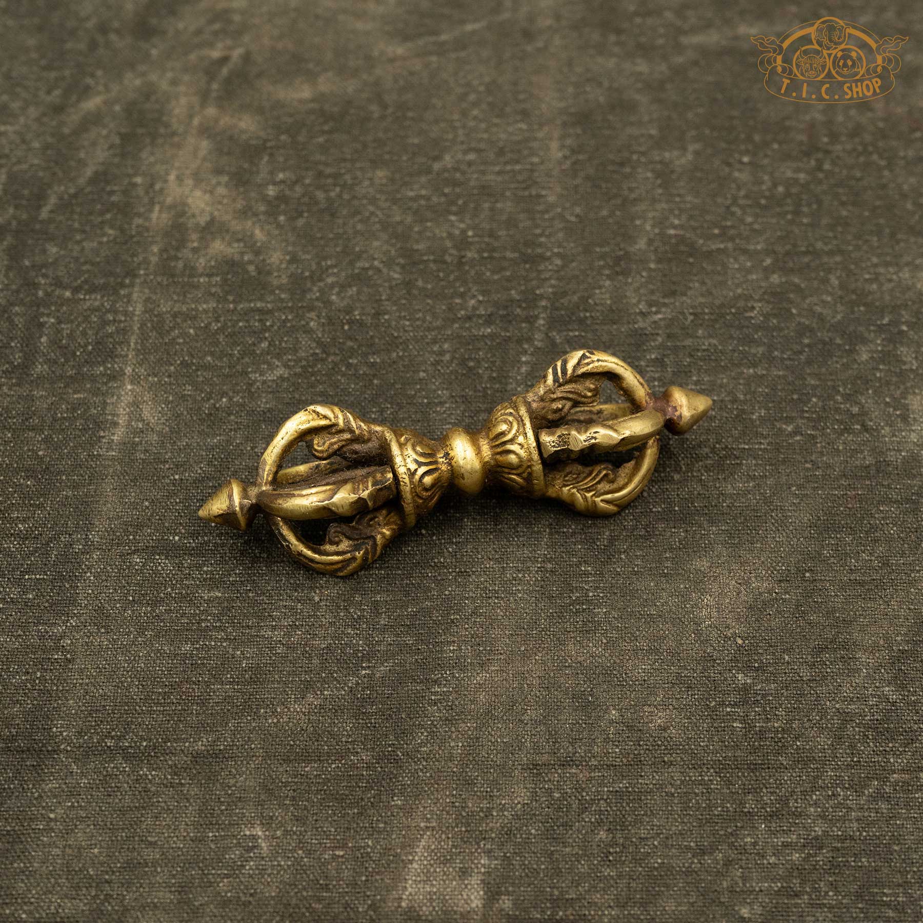 Tibetan Ritual Five-pronged Vajra Dorje Brass