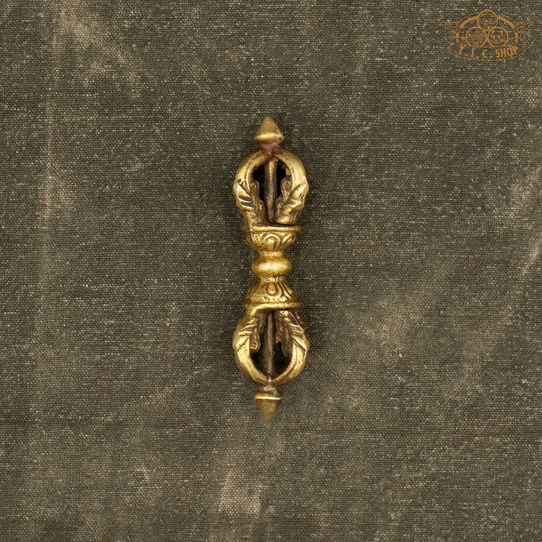 Tibetan Ritual Five-pronged Vajra Dorje Brass