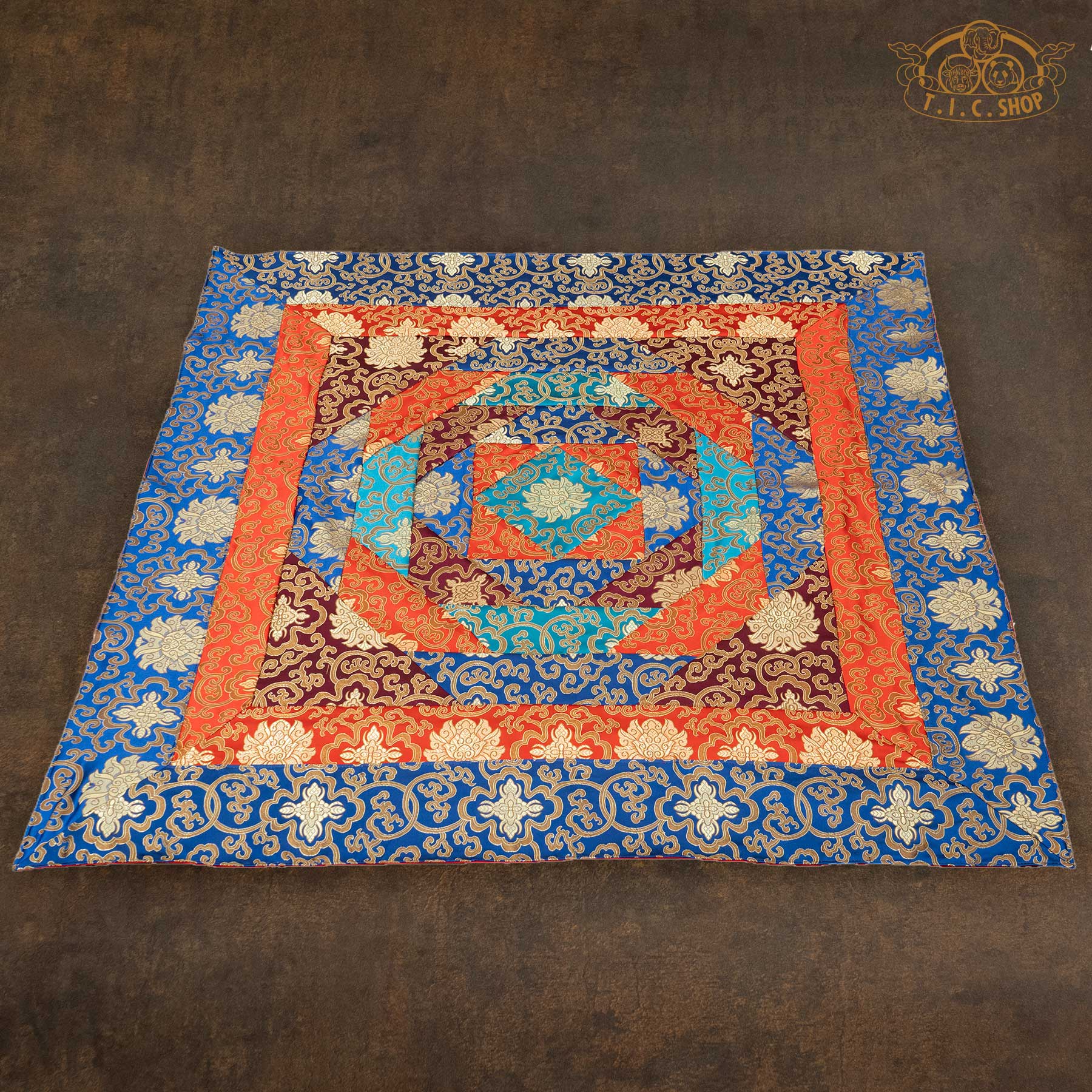 Brocade Tibetan Traditional Altar Table Cloth 100x100cm