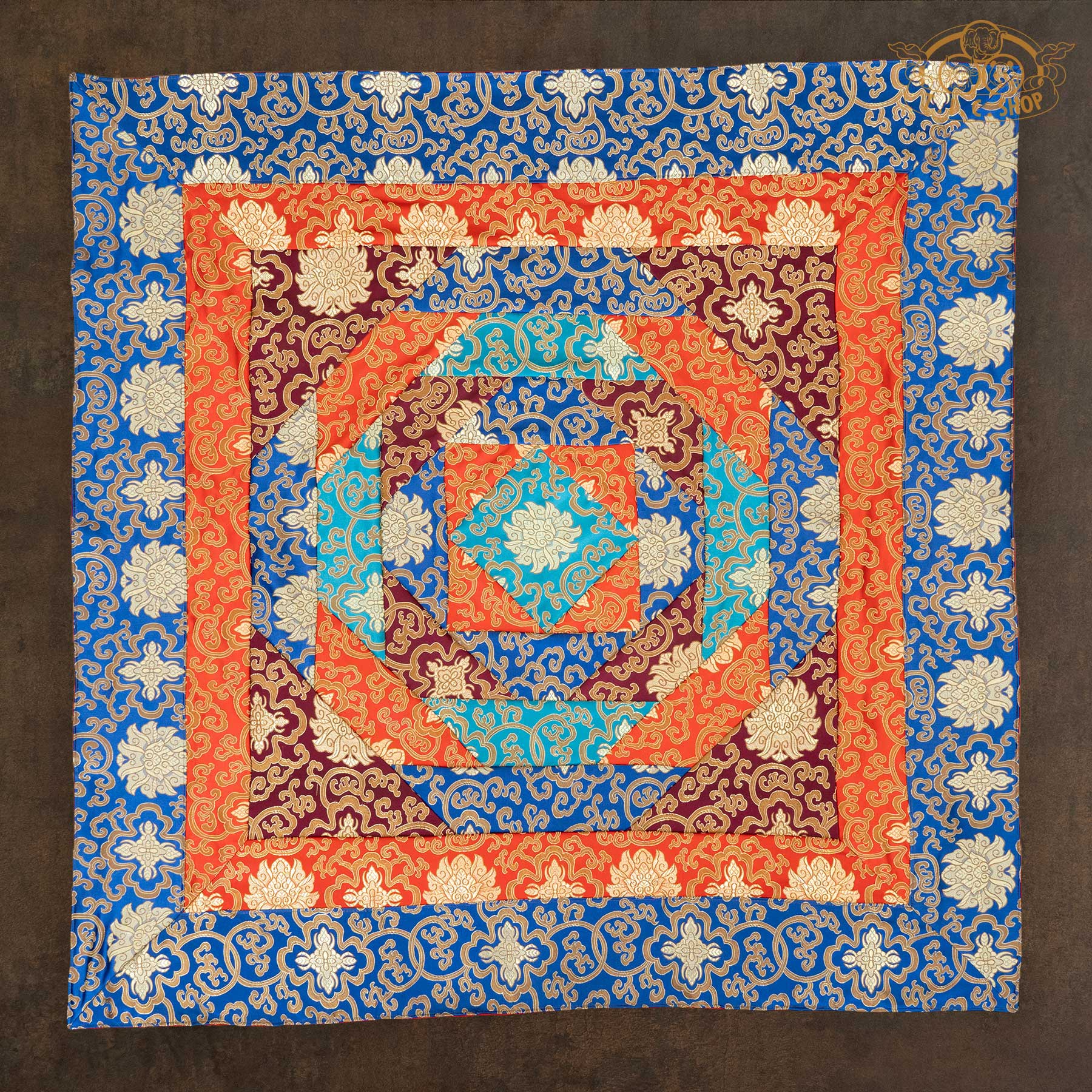 Brocade Tibetan Traditional Altar Table Cloth 100x100cm