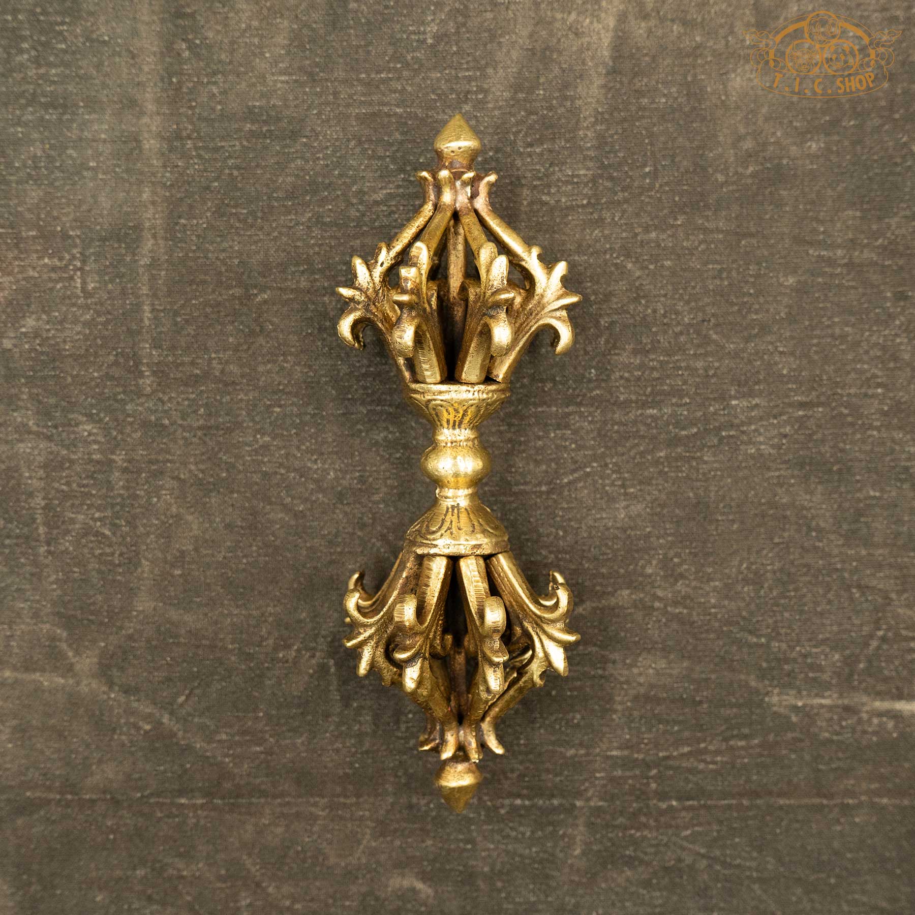 Tibetan Ritual Nine-pronged Vajra Dorje Brass