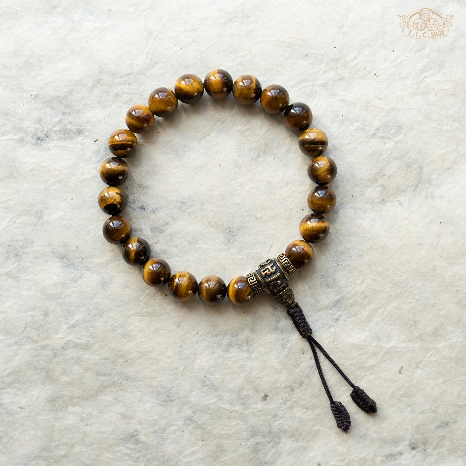 Yellow Tiger Eye 10mm Beads Wrist Mala