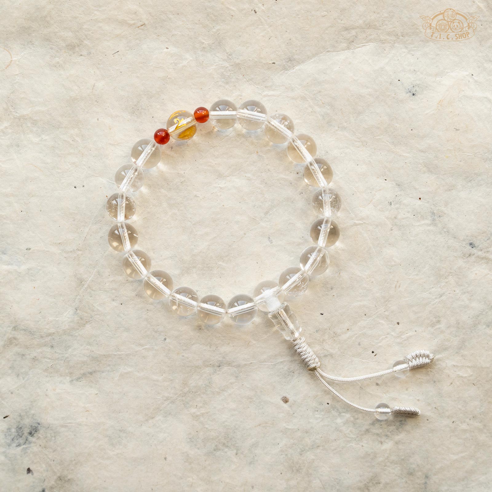 Clear Quartz 8mm Wrist Mala