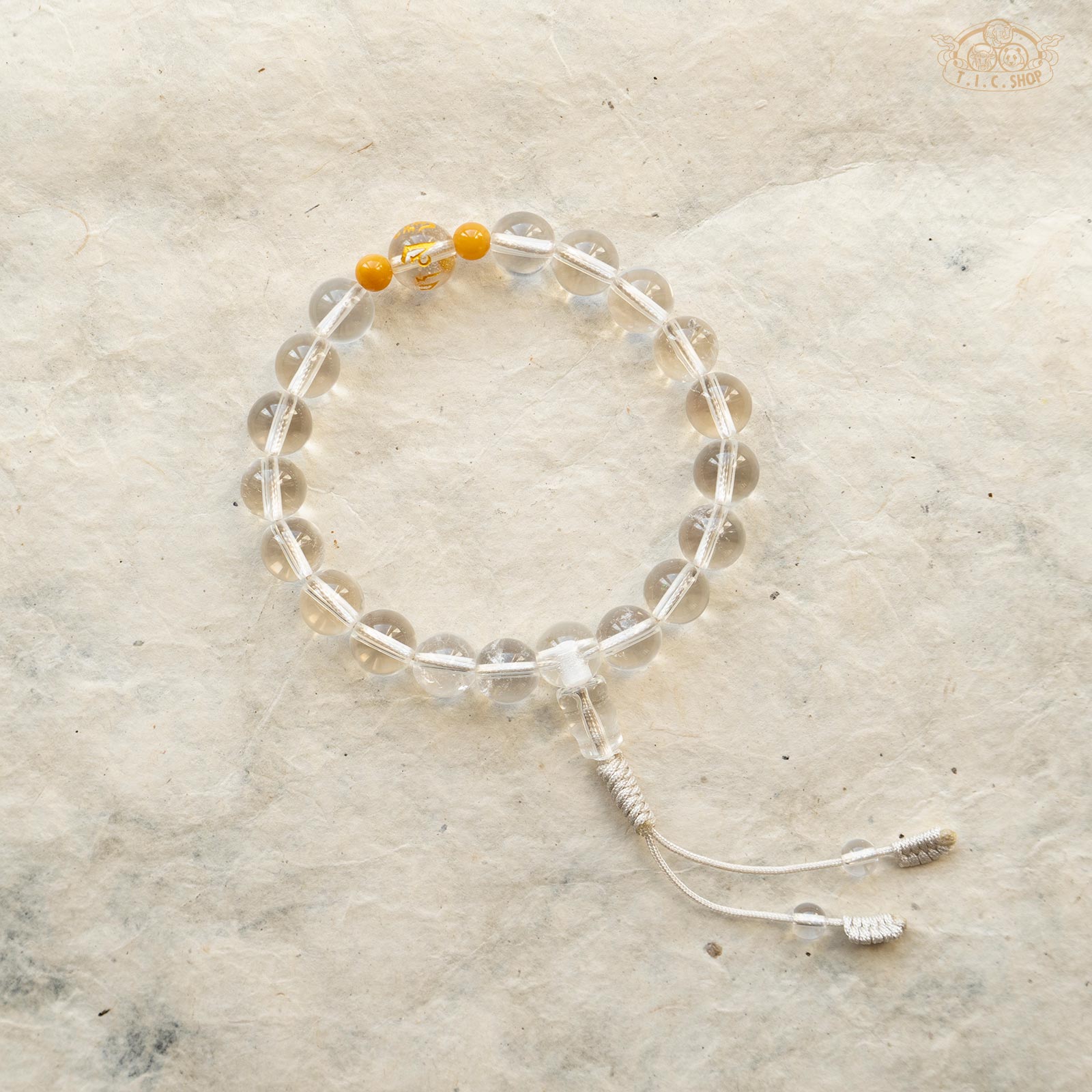 Clear Quartz 8mm Wrist Mala