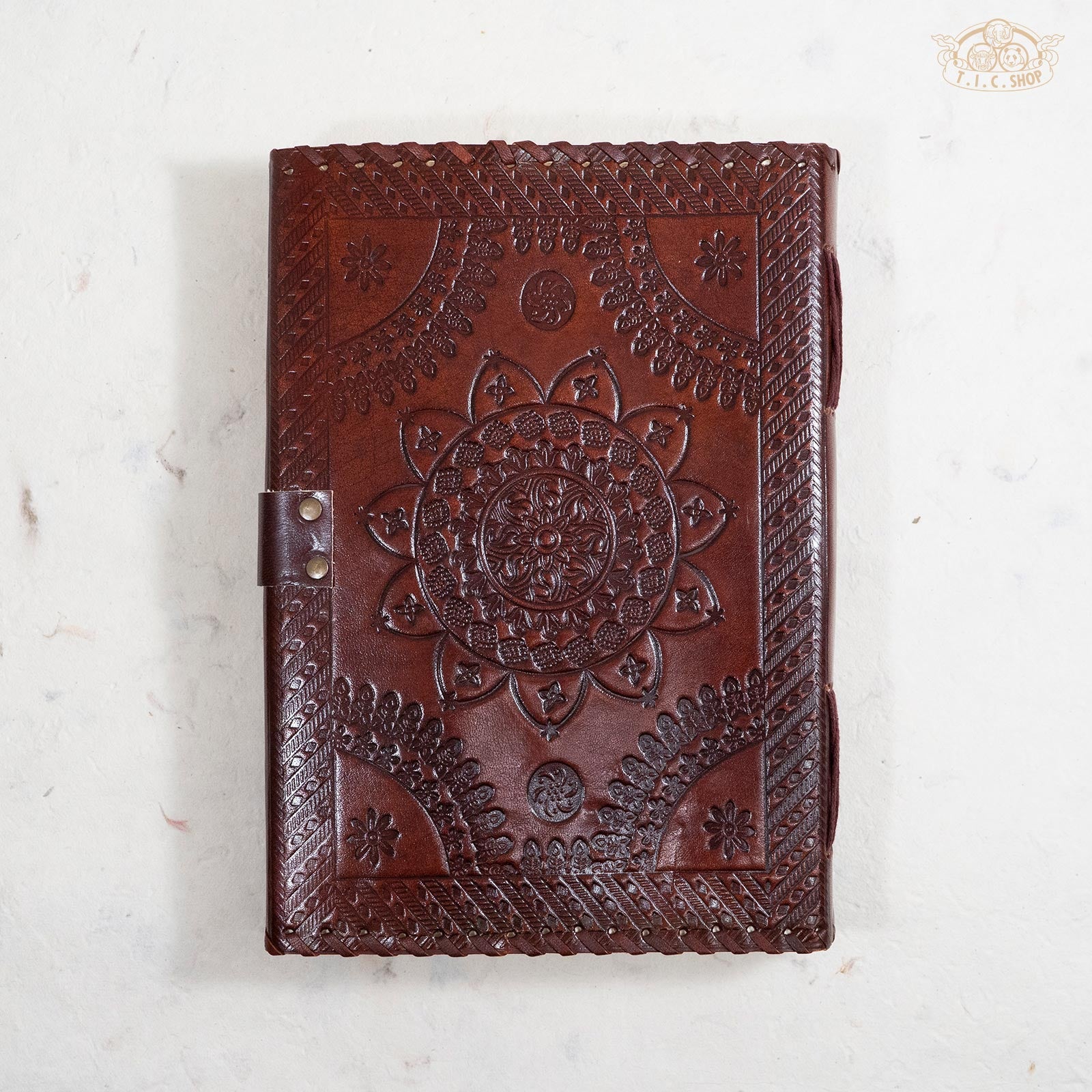 Leather Cover Lokta Paper Journal Notebook Large