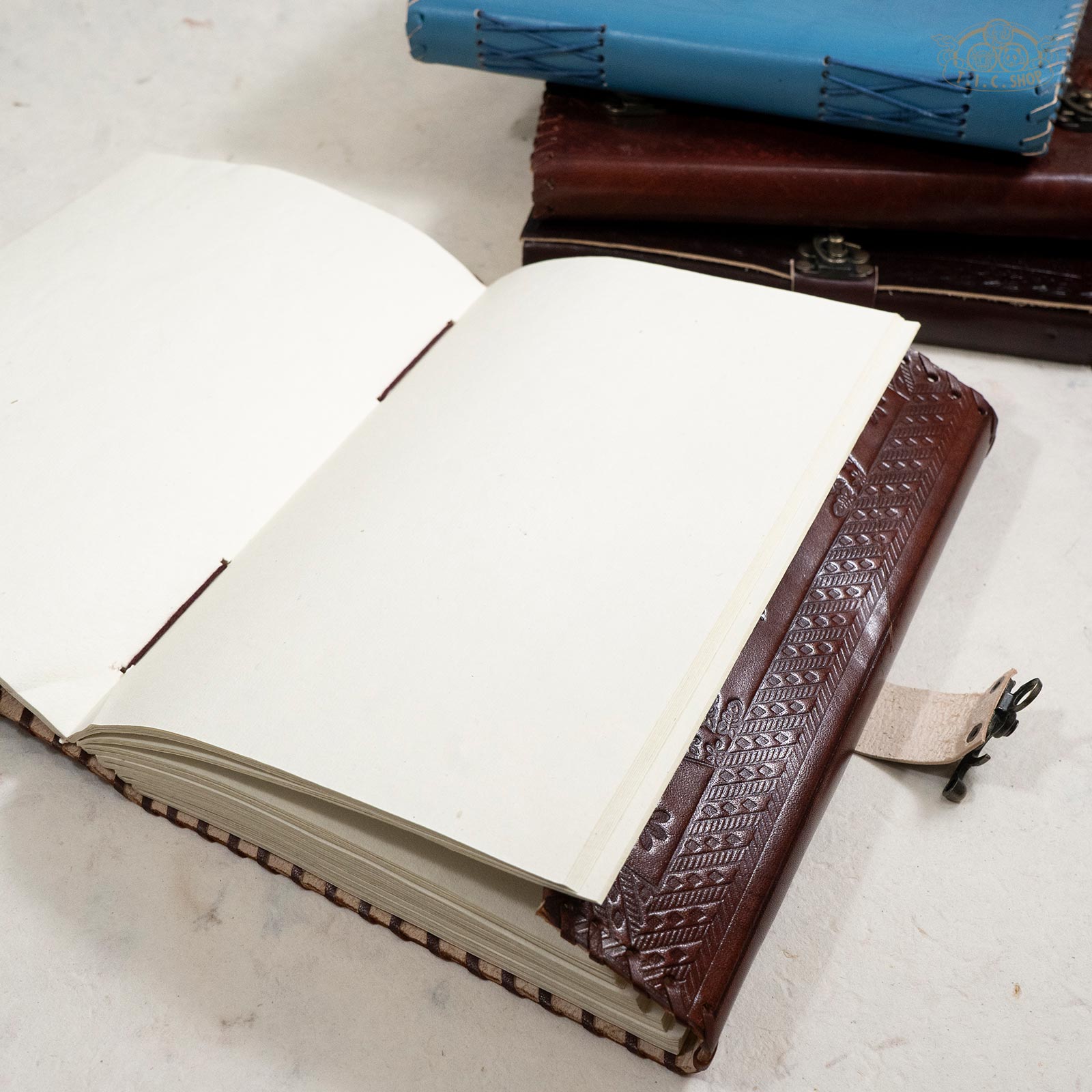 Leather Cover Lokta Paper Journal Notebook Large