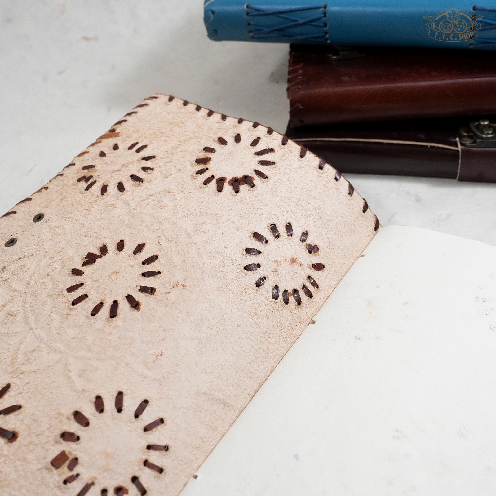 Leather Cover Lokta Paper Journal Notebook Large