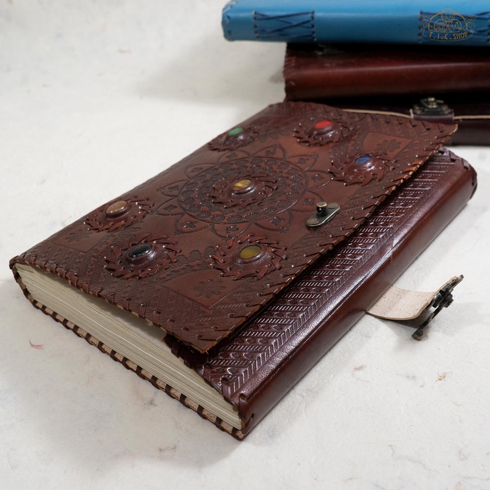 Leather Cover Lokta Paper Journal Notebook Large