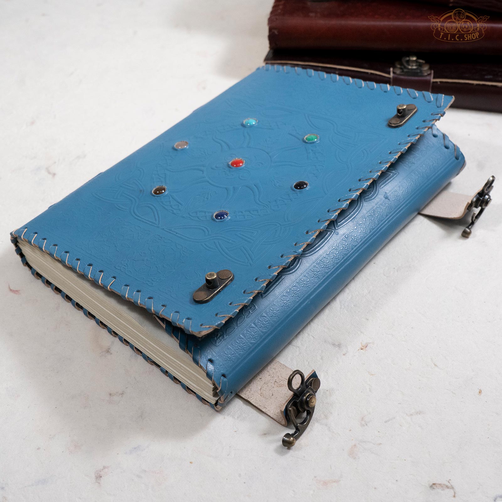 Leather Cover Lokta Paper Journal Notebook Large