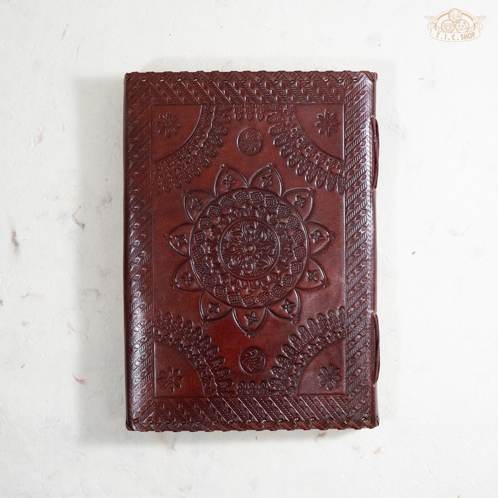 Leather Cover Lokta Paper Journal Notebook Large