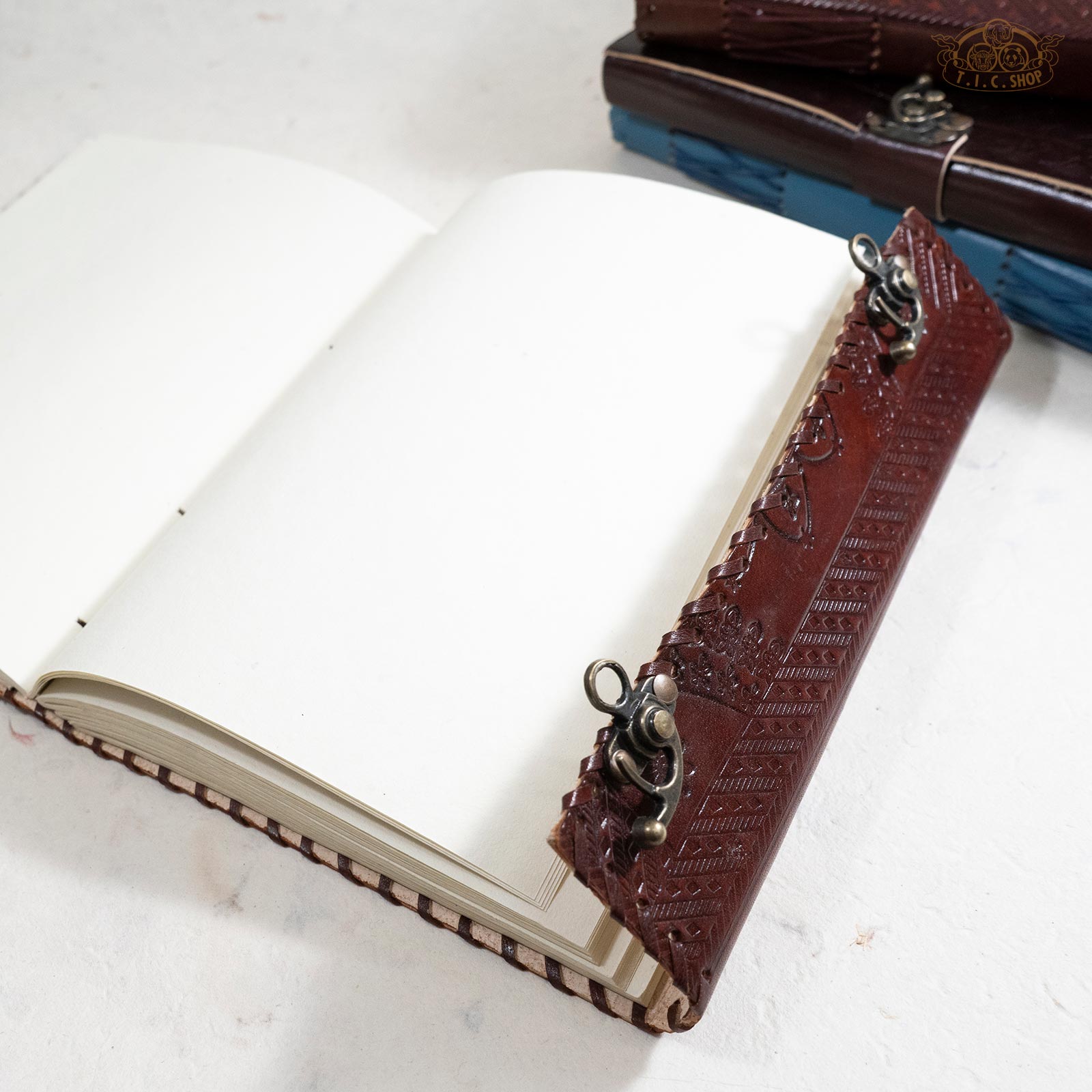 Leather Cover Lokta Paper Journal Notebook Large