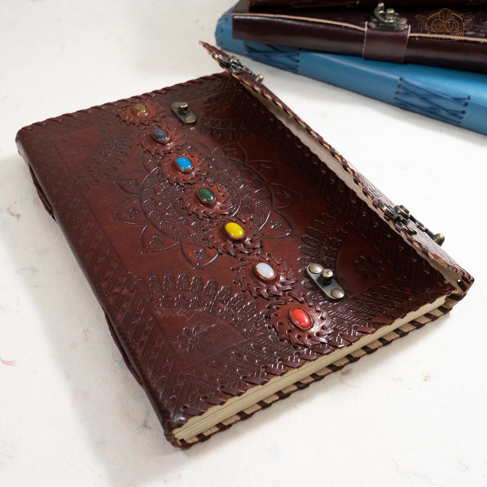 Leather Cover Lokta Paper Journal Notebook Large