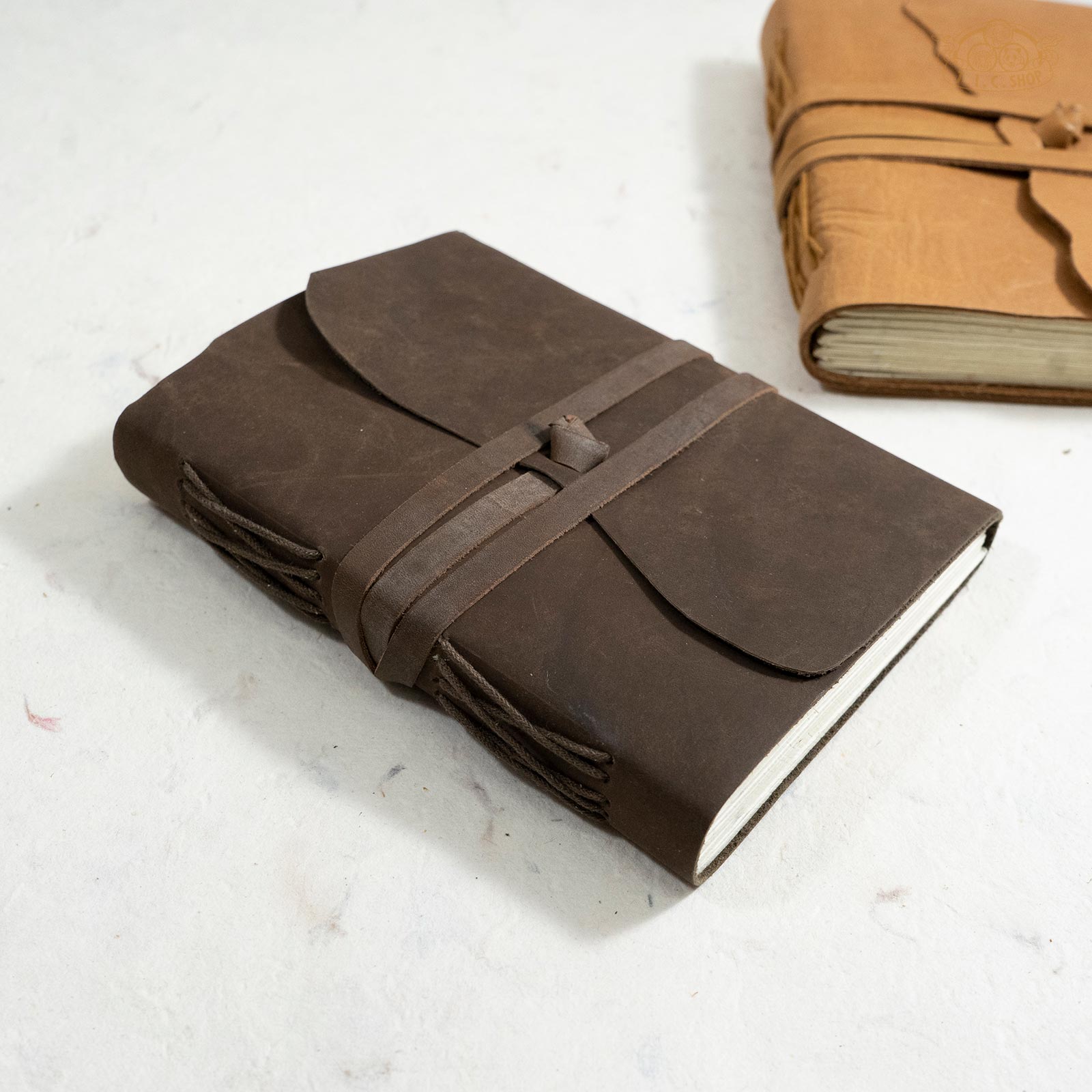 Leather Cover Lokta Paper Journal Notebook Medium