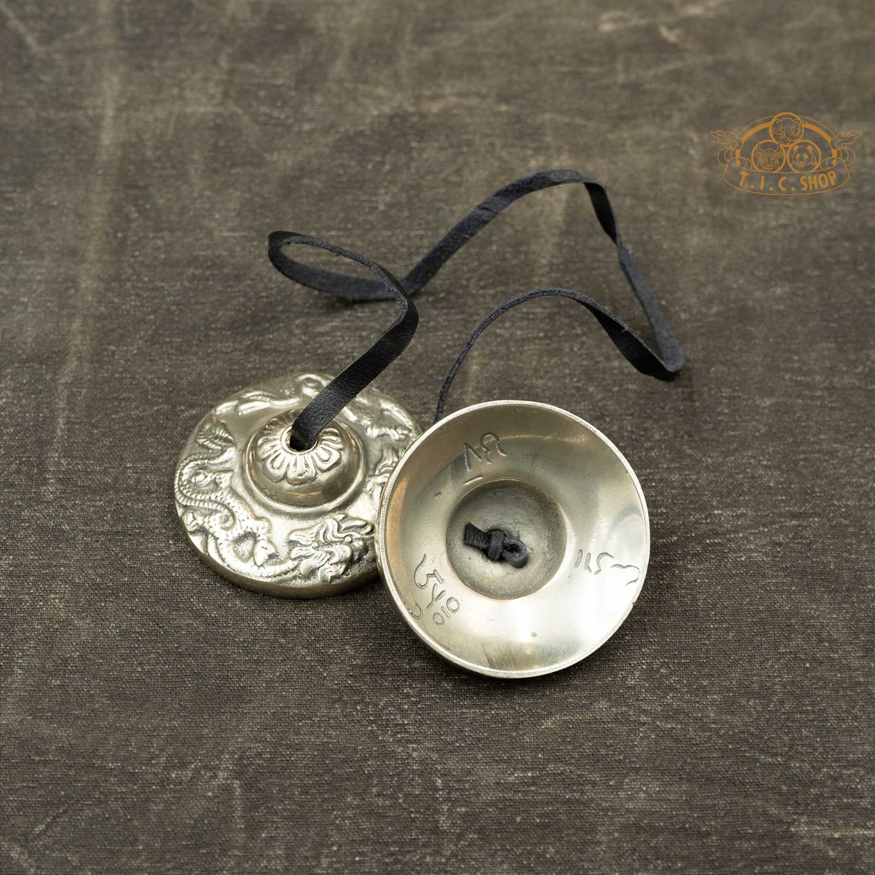 Dragon Motif Tibetan Tingsha Meditation Bells 6cm