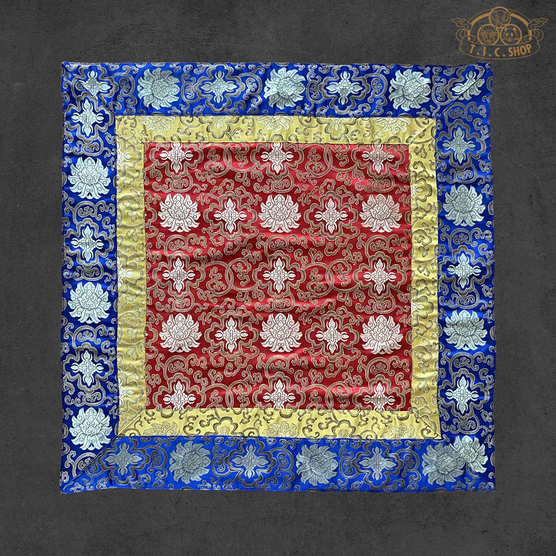 Tibetan Buddhist Brocade Altar Cloth Table Cover 80x80cm