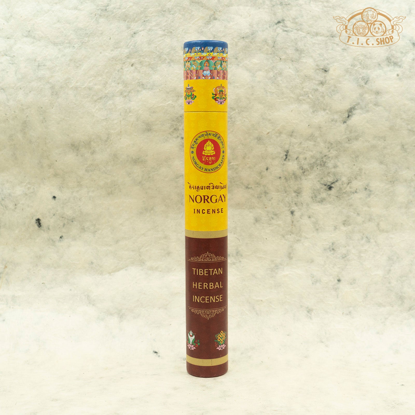 Norgay Tibetan herbal incense with Himalayan herbs for meditation and relaxation. Non-toxic natural incense for stress relief, anxiety reduction, and environment purification