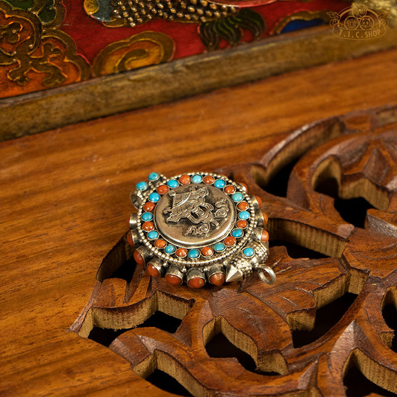 Traditional Buddhist Gau Box Pendant