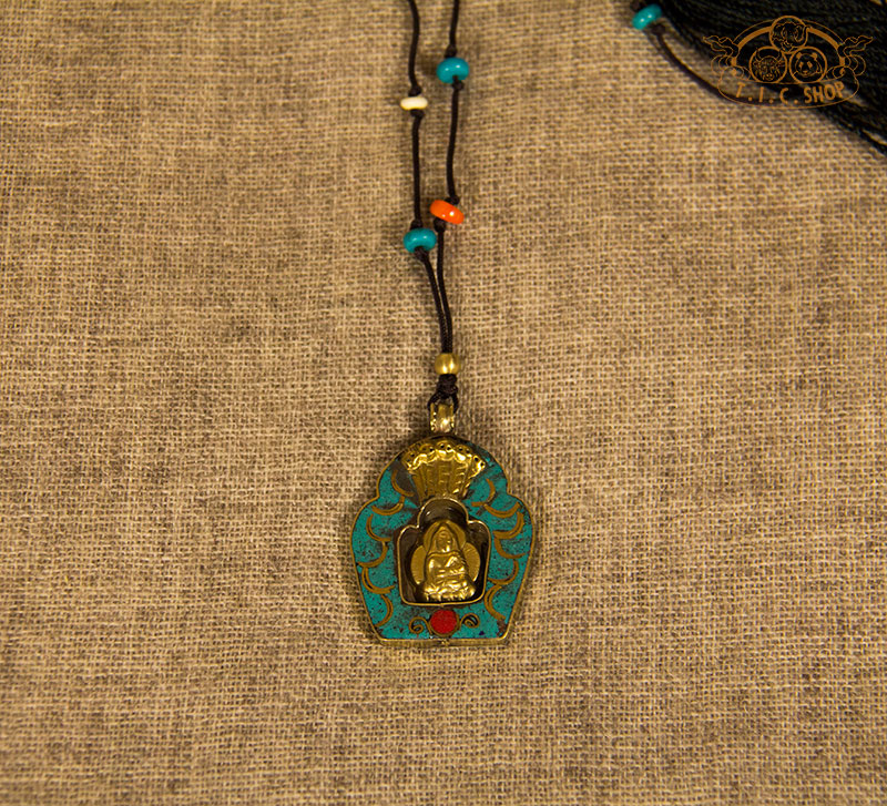 Buddha Tibetan Style Amulet Pendant Necklace