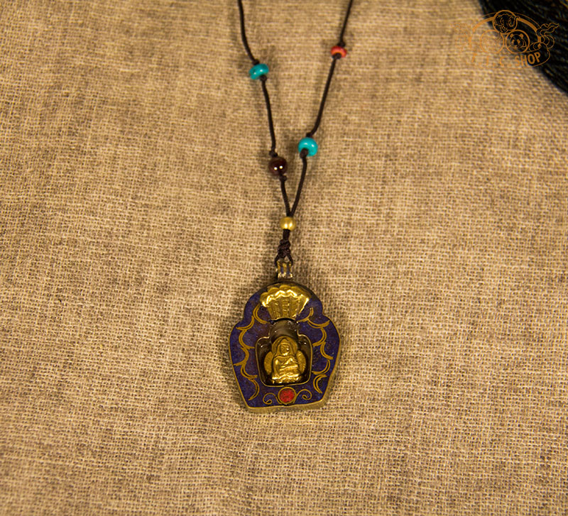 Buddha Tibetan Style Amulet Pendant Necklace