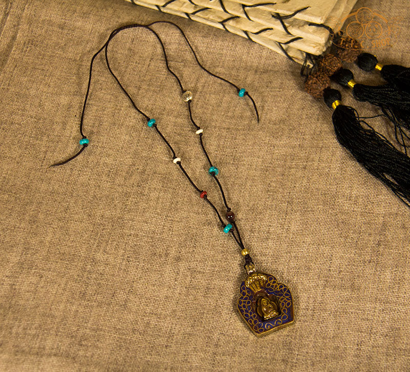 Buddha Tibetan Style Amulet Pendant Necklace