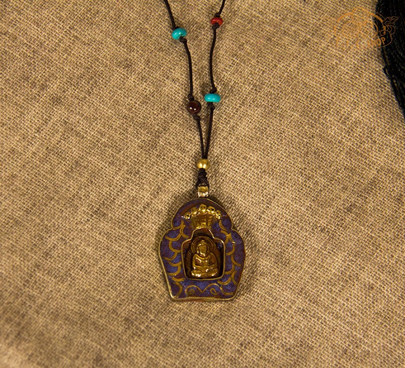 Buddha Tibetan Style Amulet Pendant Necklace