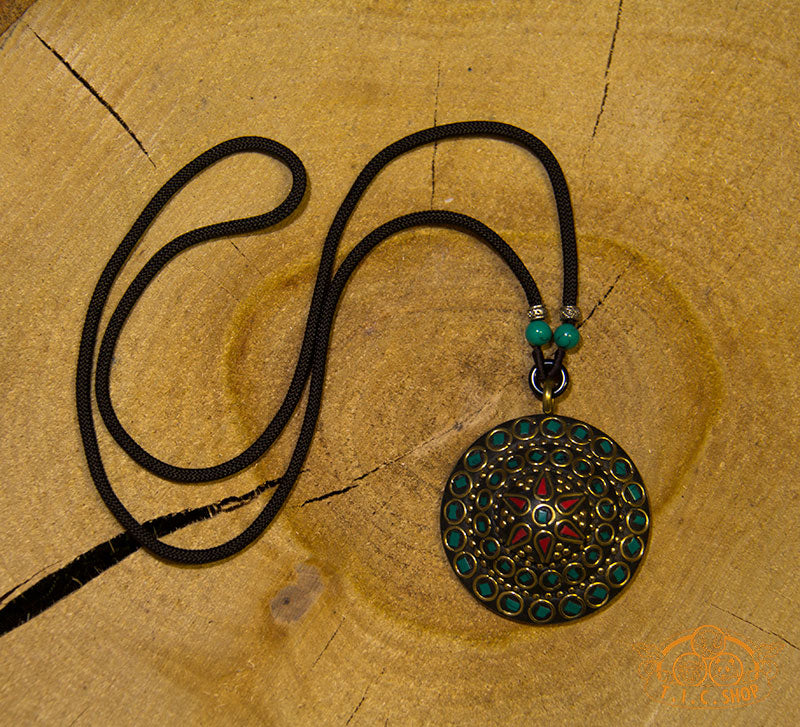 Gathered Strength Tibetan Style Pendant Necklace