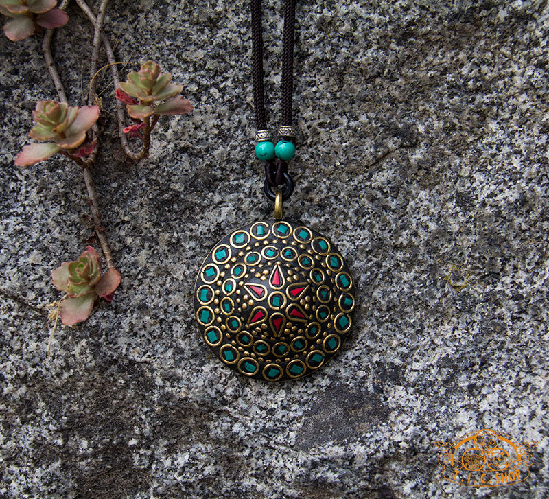 Gathered Strength Tibetan Style Pendant Necklace
