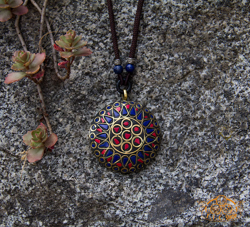 Gathered Strength Tibetan Style Pendant Necklace