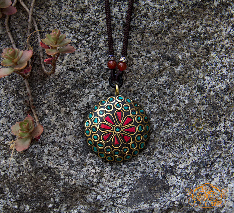 Gathered Strength Tibetan Style Pendant Necklace