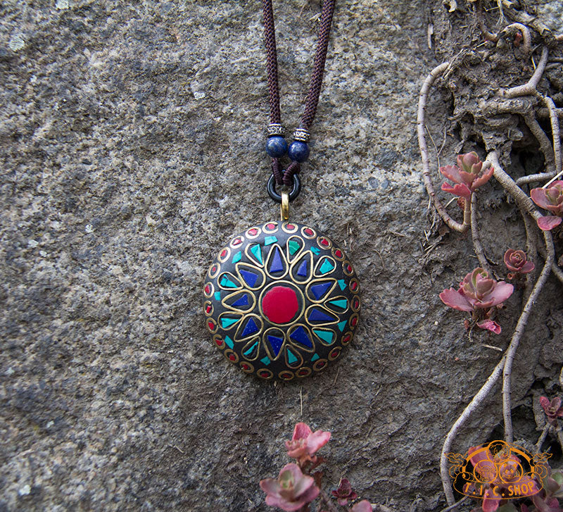 Gathered Strength Tibetan Style Pendant Necklace